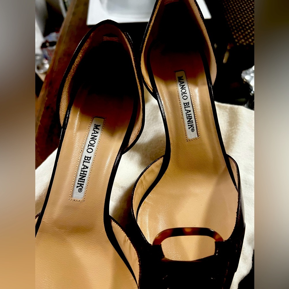 Manolo Blahnik Kitten Heel Pumps